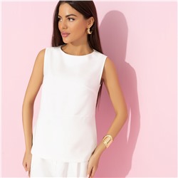 Блуза прямого кроя, Кейт Мосс отдыхает (white)