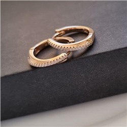 Серьги коллекция "Xuping" покрытие позолота, вставка: фианиты, Х000756019, арт.001.233