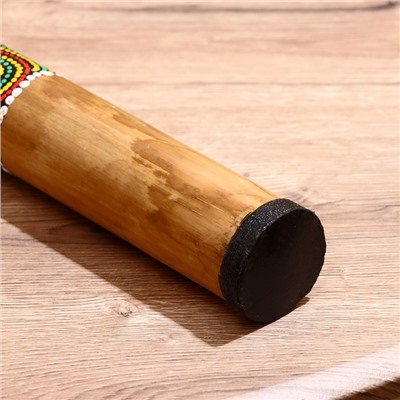 Сувенирный музыкальный инструмент «Посох дождя с голубыми узорами» 50×5×5 см МИКС