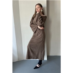 Юбка  WOOL082/01/Коричневый