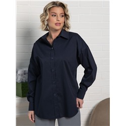 Рубашка хлопковая Рина (темно-синяя) Б15224-53М