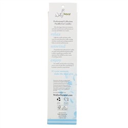 Wally's Natural, Professional Collection, Paraffin Ear Candles, Unscented, 4 Pack
