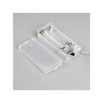 Гирлянда «Нить» 2 м с насадками «Розовый фонарик», IP20, прозрачная нить, 10 LED, батарейки AAх2 (нет в комплекте), свечение тёплое белое