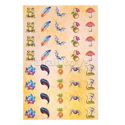 Карточная логическая "Колдовские зелья"