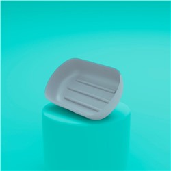 Набор аксессуаров для ванной комнаты «Тринити», 6 предметов (мыльница, дозатор для мыла, два стакана, ёрш, ведро), цвет серый