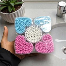 Ватные палочки бамбук, ЭКО продукт, набор 5 упаковок разные цвета