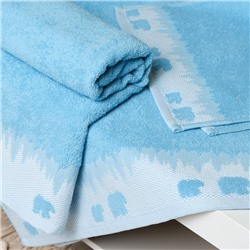 Полотенце махровое Love Life "Winter dream" 70х130 см, голубой, 100% хл, 400 гр/м2