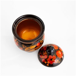 Набор кухонных принадлежностей «Земляничка», 6 предметов: 2 доски, 3 банки, подставка, дерево, хохлома