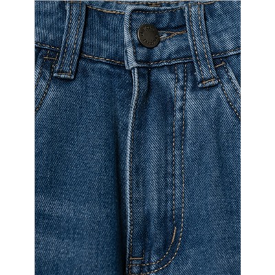 Брюки текстильные джинсовые для девочек