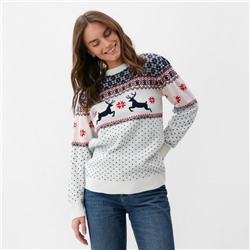 Свитер вязаный новогодний KAFTAN «Скандинавия», размер 54