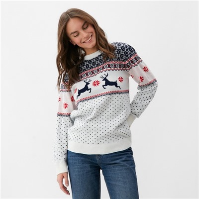 Свитер вязаный новогодний KAFTAN «Скандинавия», размер 54