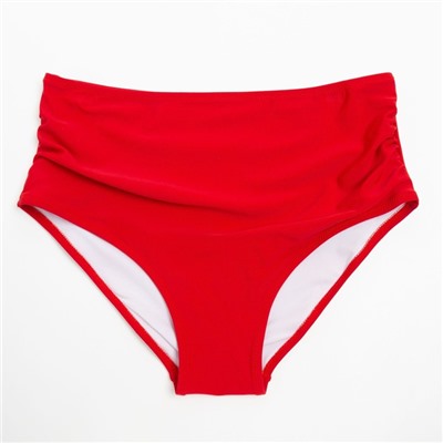 Плавки купальные слипы завышенные женские MINAKU, размер 56, цвет бордо