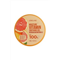 Lebelage Увлажняющий гель с грейпфрутом / Moisture Vitamin 100% Soothing Gel, 300 мл KRISTALLER, 1108388