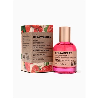 Парфюмерная вода женская Vegan Love Studio Strawberry, 50 мл (аромат земляники)