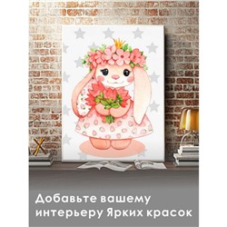 Алмазная мозаика «Зайка в венке», 15×20 см