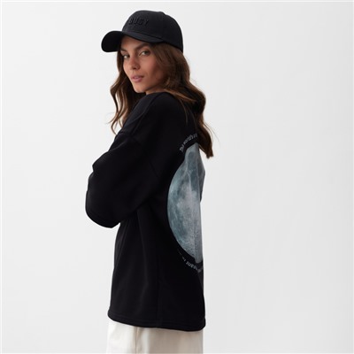 Футболка женская MIST Moon, размер 46, чёрная