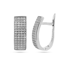Серьги из серебра куб.циркон., МЦВА373