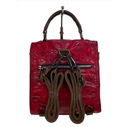 Женская сумка-рюкзак из искусственной кожи, цвет красный