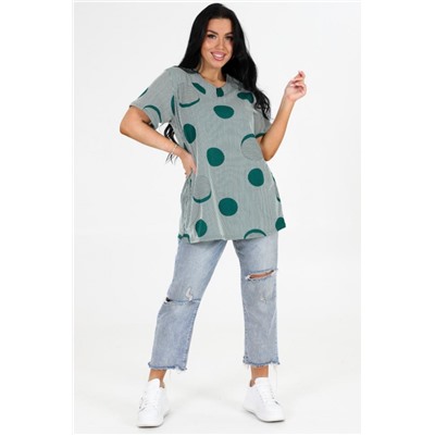 Туника 6087 (Зеленая полоска)