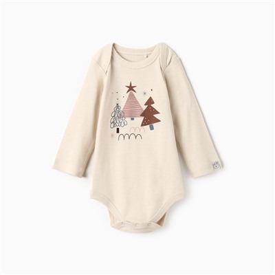 Боди детское «Крошка Я. Новогодние игрушки», рост 68-74 см