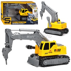 Машина "Бур" желтый, световые эффекты, в коробке