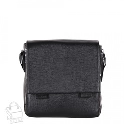 Сумка мужская кожаная 8877H black Heanbag