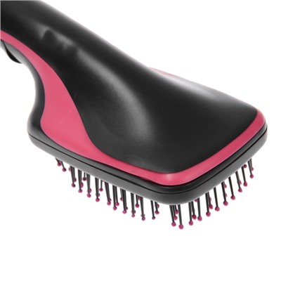 УЦЕНКА Фен-щетка для волос LuazON LFS-01, 220 В, 1600 Вт, 3 режима, чёрно-розовый