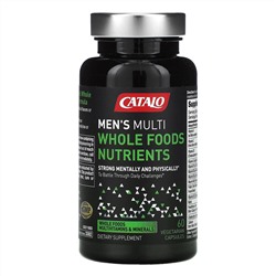 Catalo Naturals, Men's Multi, мультивитамины из цельнопищевой питательной смеси для мужчин, 60 вегетарианских капсул