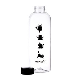 Бутылка для воды Namaste, 1 л, прозрачная