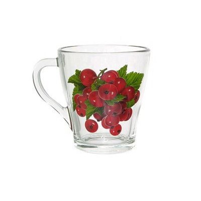 Кружка 250мл Грация Красная  смородина стекло 13с1649 КС уп.20
