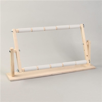 Пяльцы-рамка для вышивания, 30×50 см, с подставкой, цвет светлое дерево