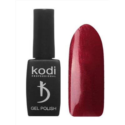 Kodi Гель-лак для ногтей 10 WN, темно-вишневый, с золотистыми микроблестками, полупрозрачные, 8 мл 11893
