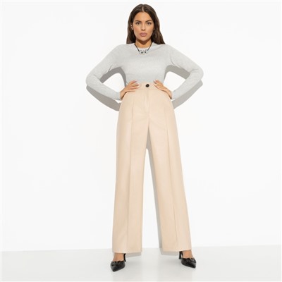 Брюки из экокожи, Модный захват (beige)