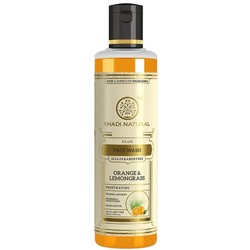 Khadi Natural Гель для лица "Апельсин и Лемонграсс" без парабенов и СЛС 210 мл
