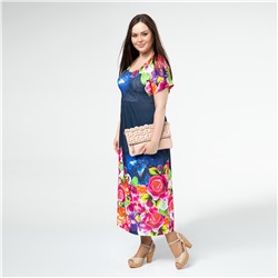 Платье, трикотаж, синий