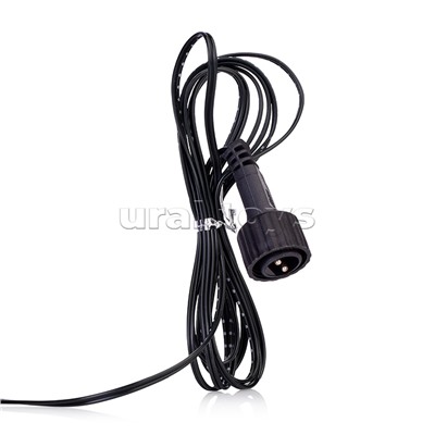 Электрогирлянда Роса 30м, 300 ламп, зеленый провод, цветная, пульт