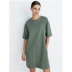 Omsa Платье OmD 3741С Платье-туника женское OVERSIZE кор/рук, CO+EL