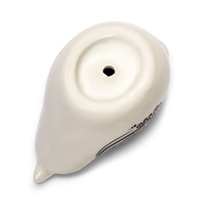 Декоративное кашпо для цветов «Птица», 250 мл, 10×7×16 см, керамическое, белое, Greengo