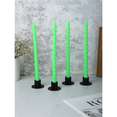 Свеча стержень 4 штуки 25 см арома / G-303 /уп 144/ яблоко