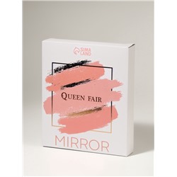 Зеркало настольное, овальное, на ножке, 14.5×29 см, (14.5×19.5 см), цвет серебряный