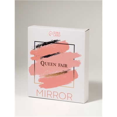 Зеркало настольное, овальное, на ножке, 14.5×29 см, (14.5×19.5 см), цвет серебряный