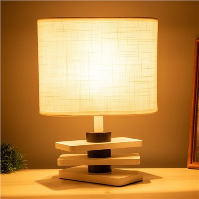 Лампа настольная «Картер» 1×40 Вт Е27 белый 12×25×33.5 см