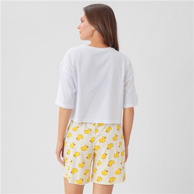 Пижама женская (футболка, шорты) KAFTAN Duck, размер 48-50