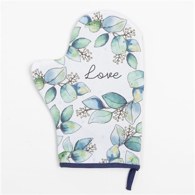 Варежка-прихватка «Flower mood» 20×28 см, саржа, 100% хлопок, ватин 250 г/м²