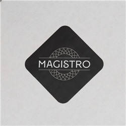 Кувшин для воды Magistro «Богема», 1 л, 13×9×23 см, стекло, с металлической крышкой, прозрачный, медный