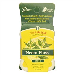 Organix South, TheraNeem Naturals, Нить с нимом, Мята, 50 ярдов (45,72 м)