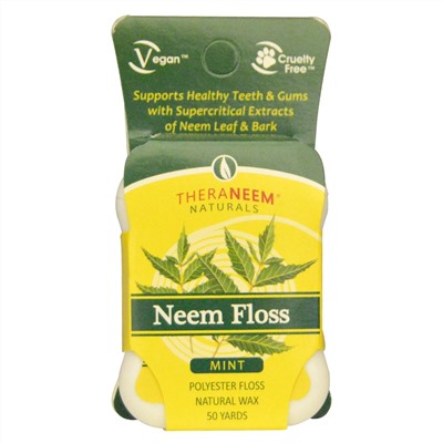 Organix South, TheraNeem Naturals, Нить с нимом, Мята, 50 ярдов (45,72 м)
