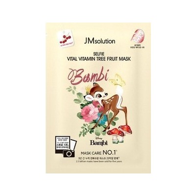 JMsolution Мультивитаминная маска-салфетка с облепихой Disney collection selfie vital vitamin tree fruit mask