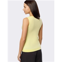 Топ из премиального хлопка с эластаном