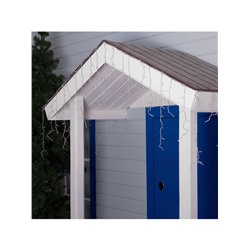 Гирлянда «Бахрома» 4×0.6 м, IP44, прозрачная нить, 180 LED, свечение мульти, 8 режимов, 220 В